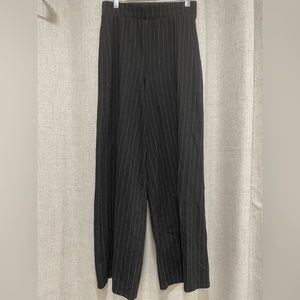 Zara Wide leg pants for women / striped black Size M